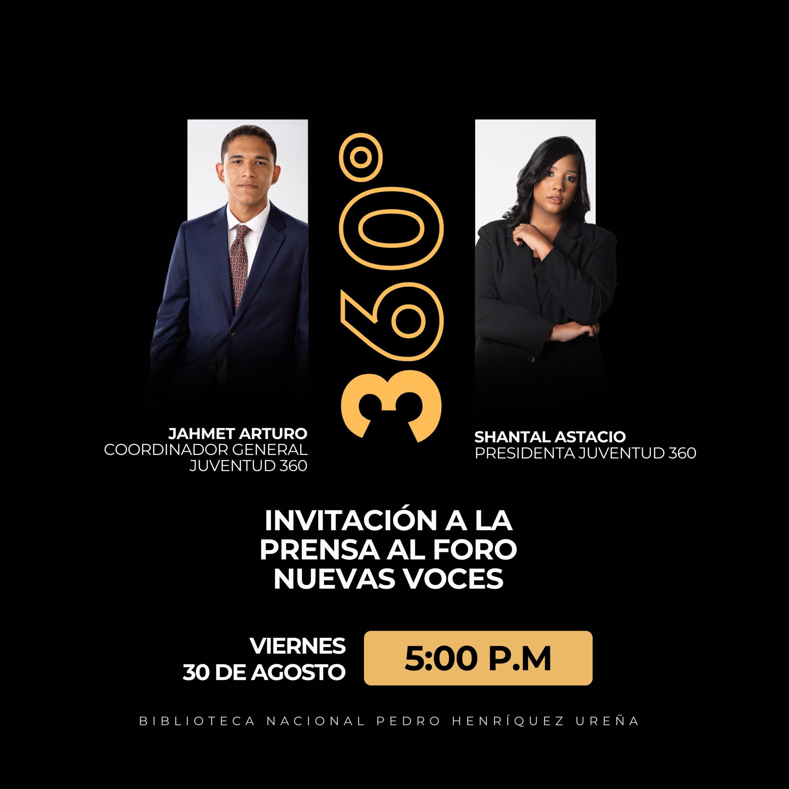 Anuncian foro «Nuevas Voces en la Politica»