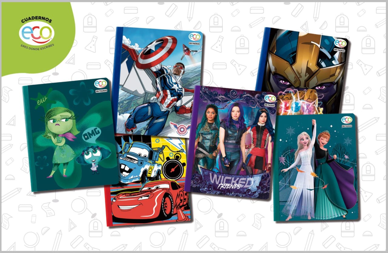 Cuadernos Eco exhibe portadas de películas del momento