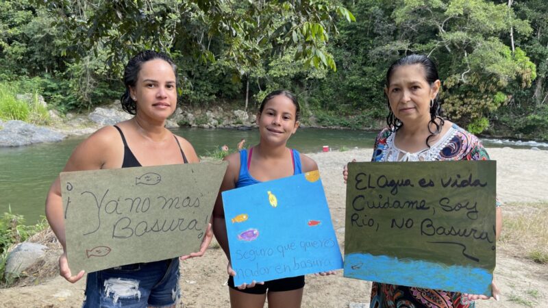 Jornada educativa para preservar limpio el «Balneario de Ganga» en la Comunidad de Don Juan