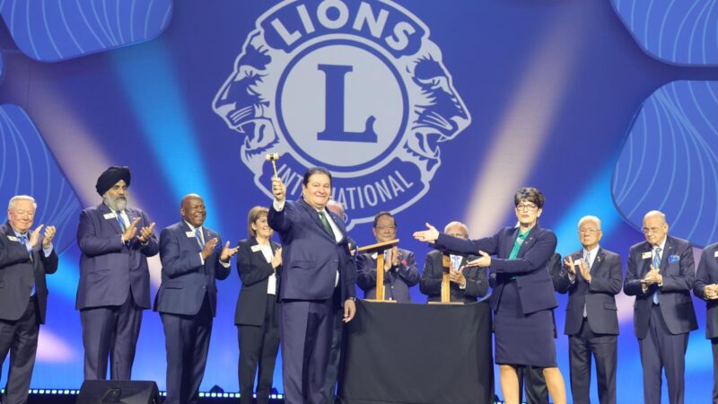 Presidente Internacional Clubes de Leones visita Leones del país.