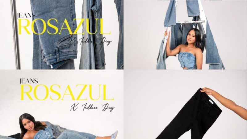 Creadora de contenidos, Indhira Díaz, presenta su colección de jeans “RosAzul”