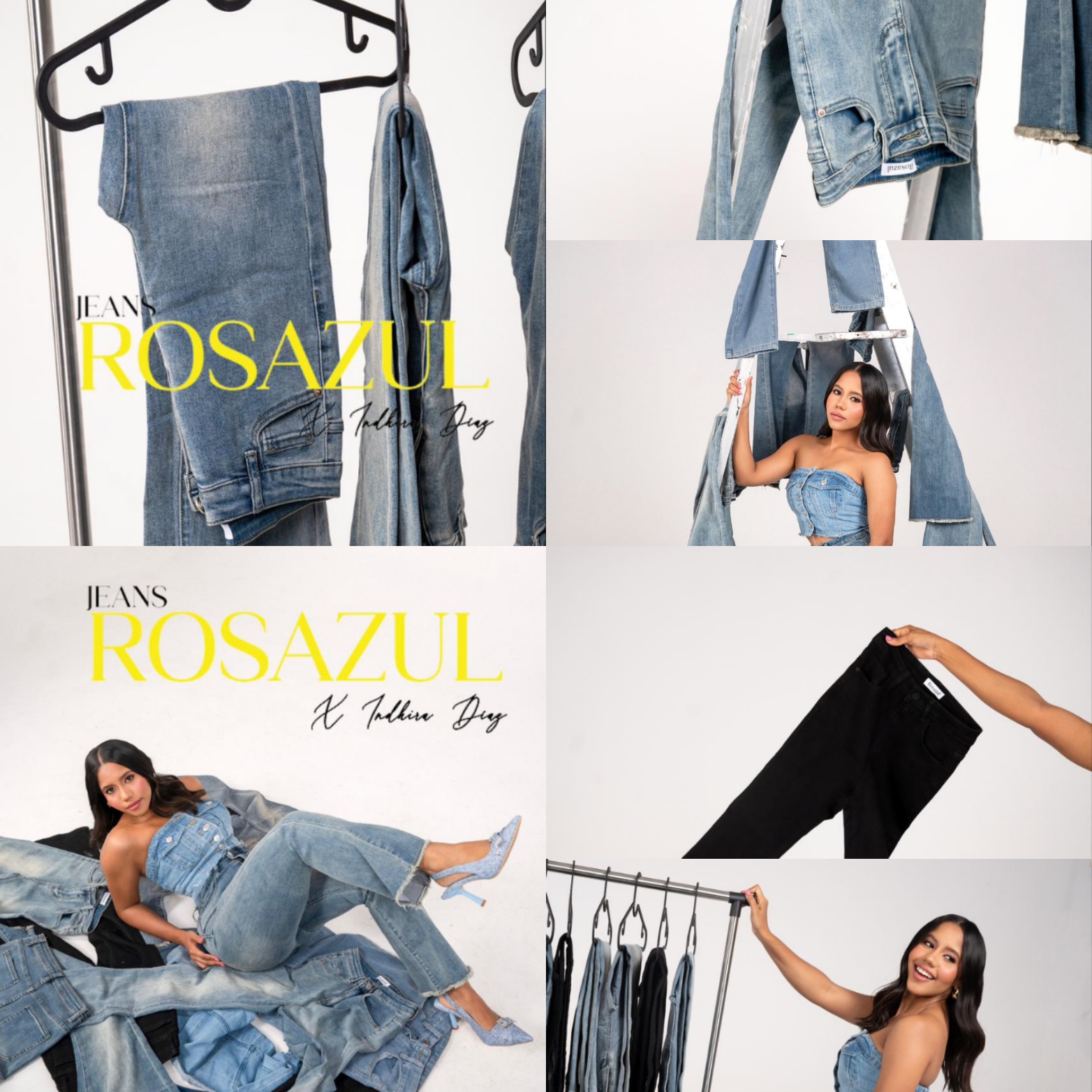 Creadora de contenidos, Indhira Díaz, presenta su colección de jeans “RosAzul”
