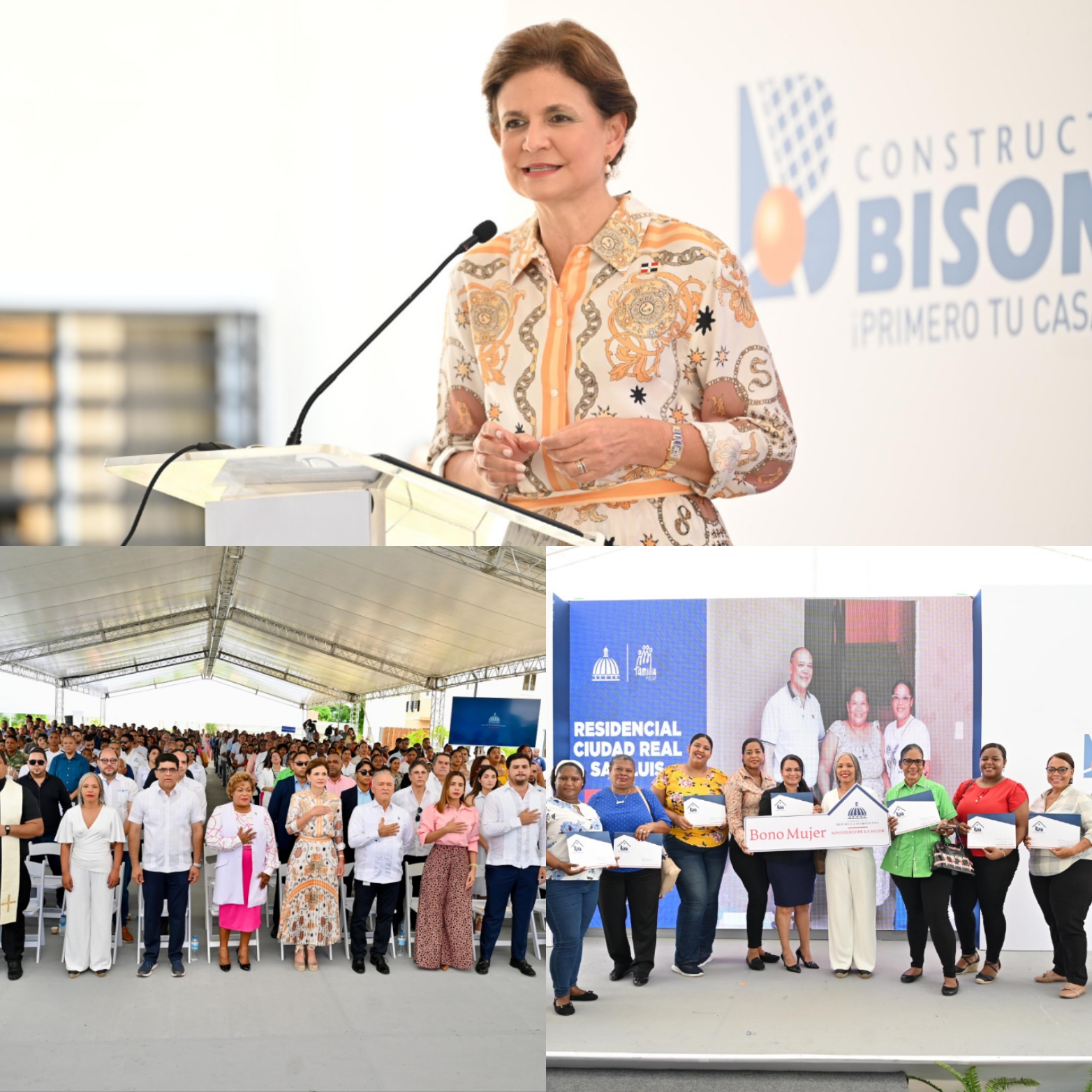 Ministerio de la Mujer realiza nueva entrega del Bono Mujer en proyecto habitacional de Santo Domingo Este