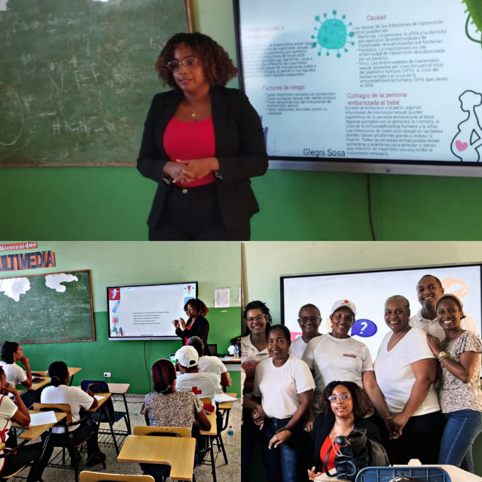 Cruz Roja Santo Domingo Oeste realiza Taller sobre el manejo y uso del condón femenino
