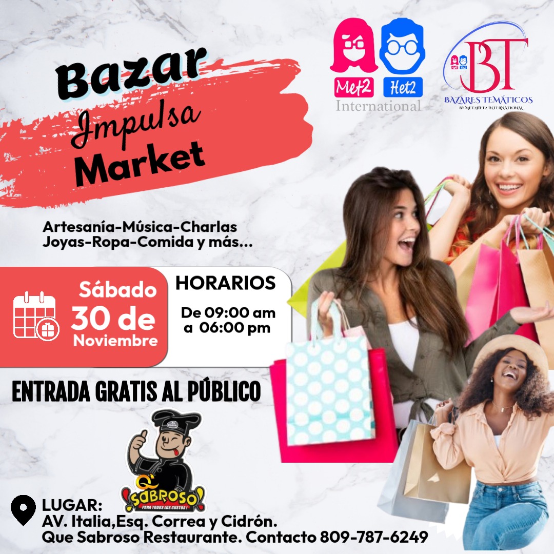 Organización Met2Het2 International presenta el «Bazar Impulsa Market»