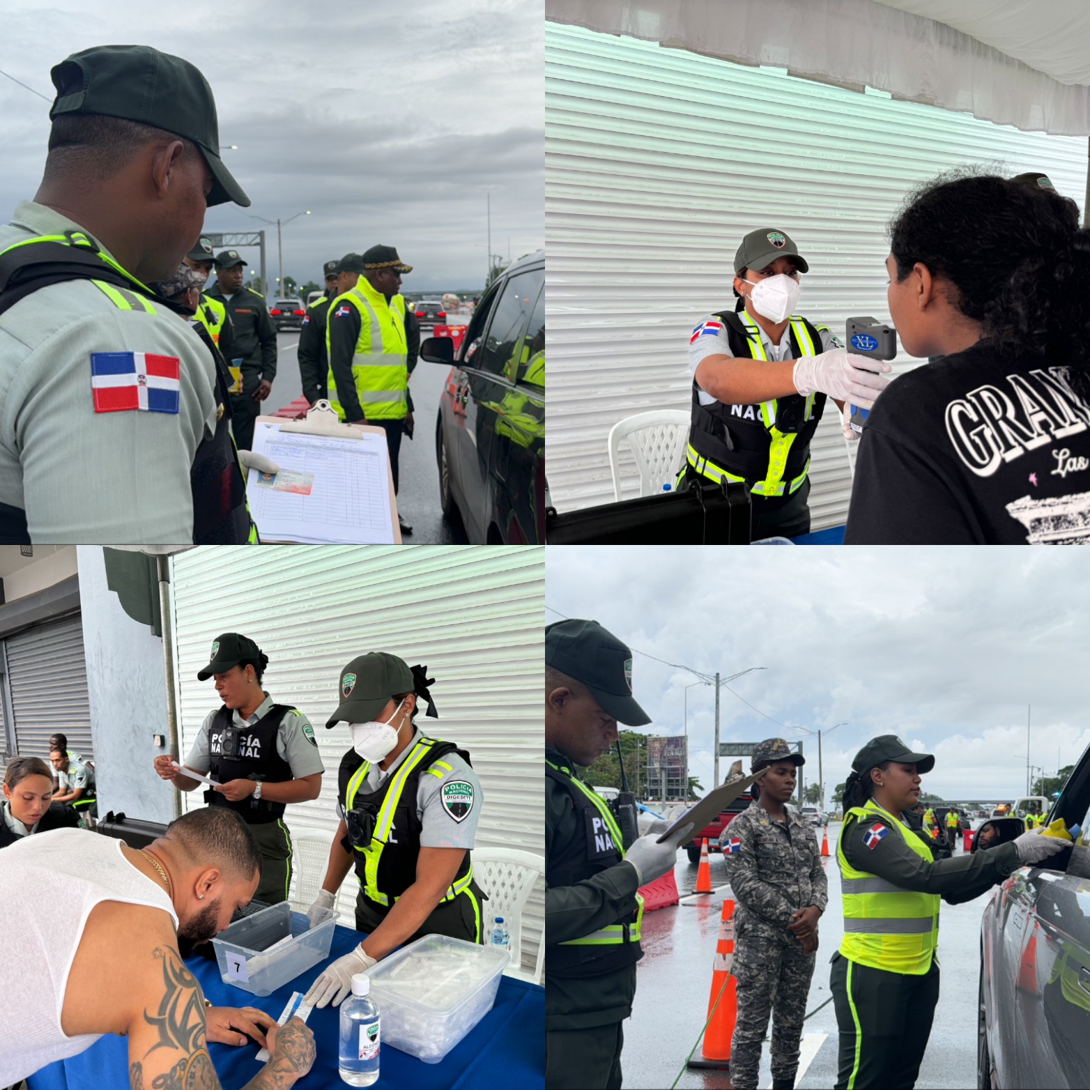 DIGESETT realiza operativos simultáneos de reducción de velocidad y alcoholimetría en la autopista Duarte y Las Américas