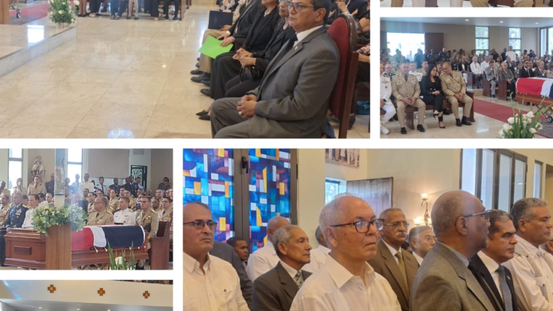 Honores militares y cristiana sepultura al comandante Ramiro Matos González una gloria en las Fuerzas Armada de República Dominicana.