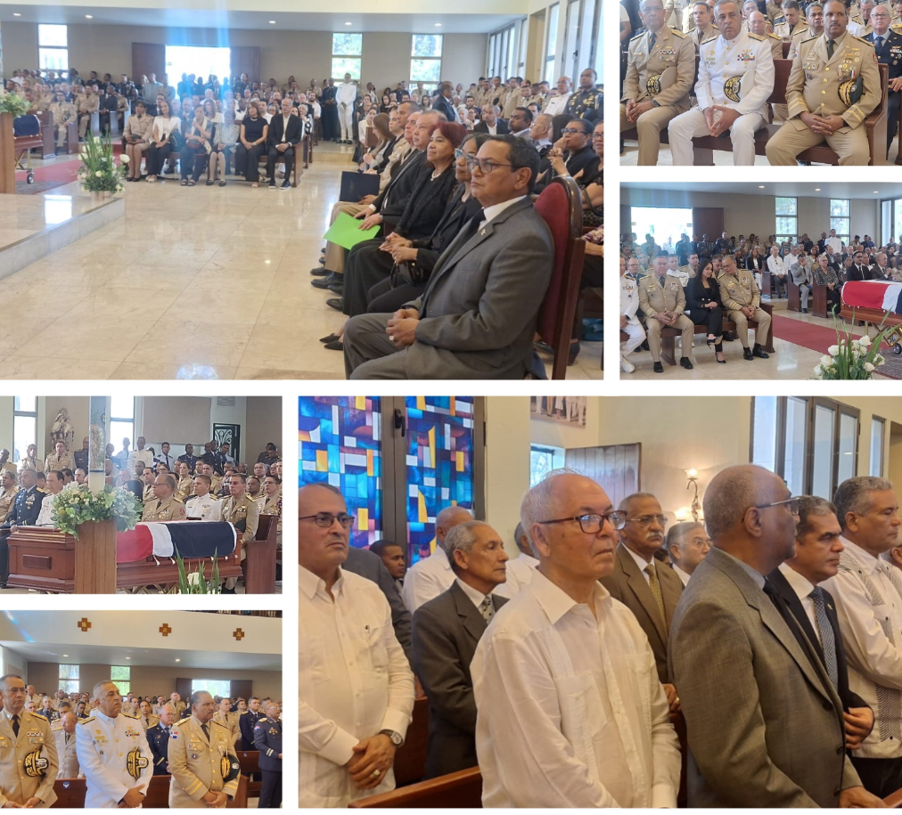 Honores militares y cristiana sepultura al comandante Ramiro Matos González una gloria en las Fuerzas Armada de República Dominicana.