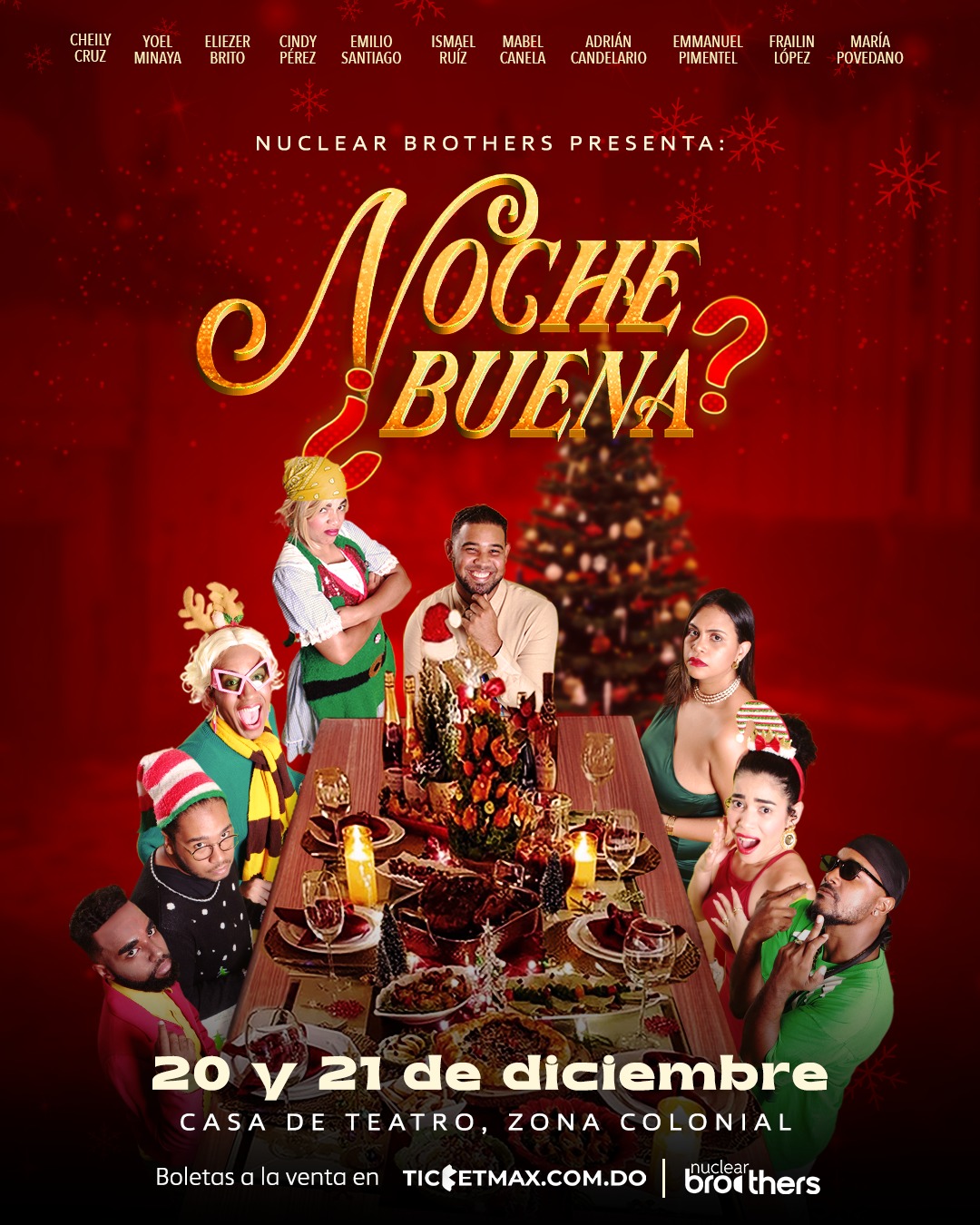 Nuclear Brothers presenta obra “Noche ¿Buena?”, en Casa de Teatro