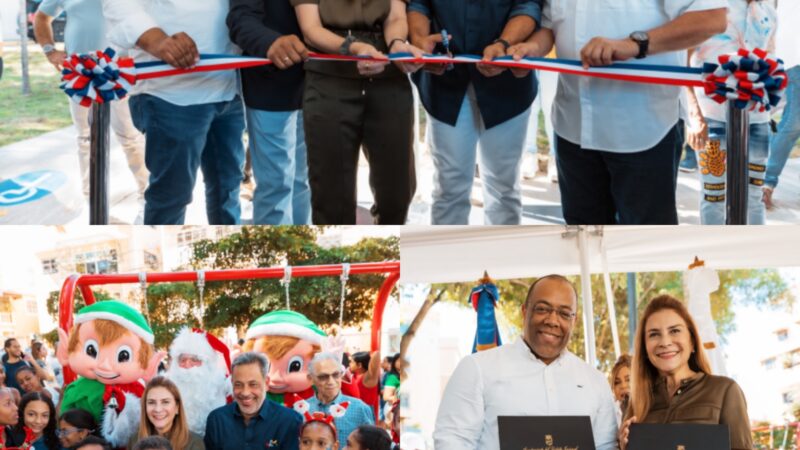 Alcaldía del Distrito Nacional y Supermercado 365 inauguran parque Los Bambú