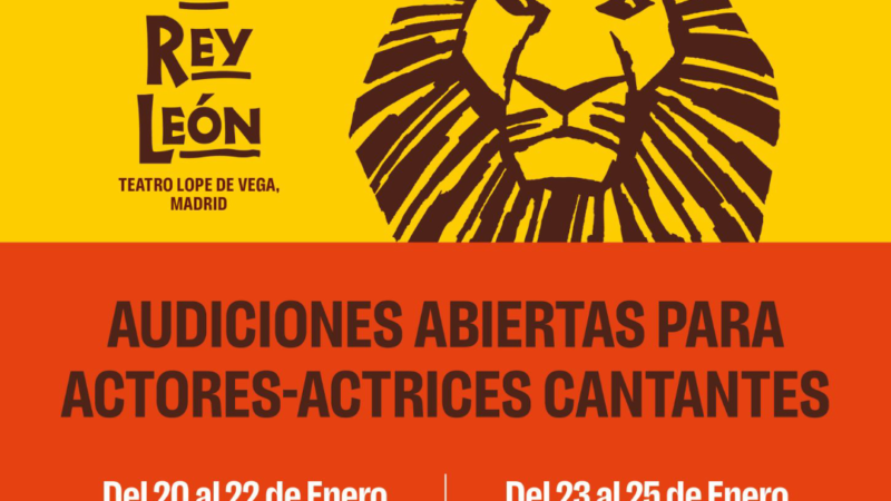 La exitosa producción del gran musical “El Rey León” en Madrid convoca audiciones en República Dominicana