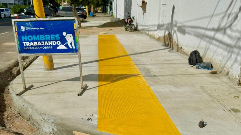 Santo Domingo Este inicia la construcción de aceras inclusivas