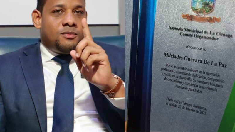 Milcíades Guevara De La Paz recibe reconocimiento por su destacada trayectoria profesional