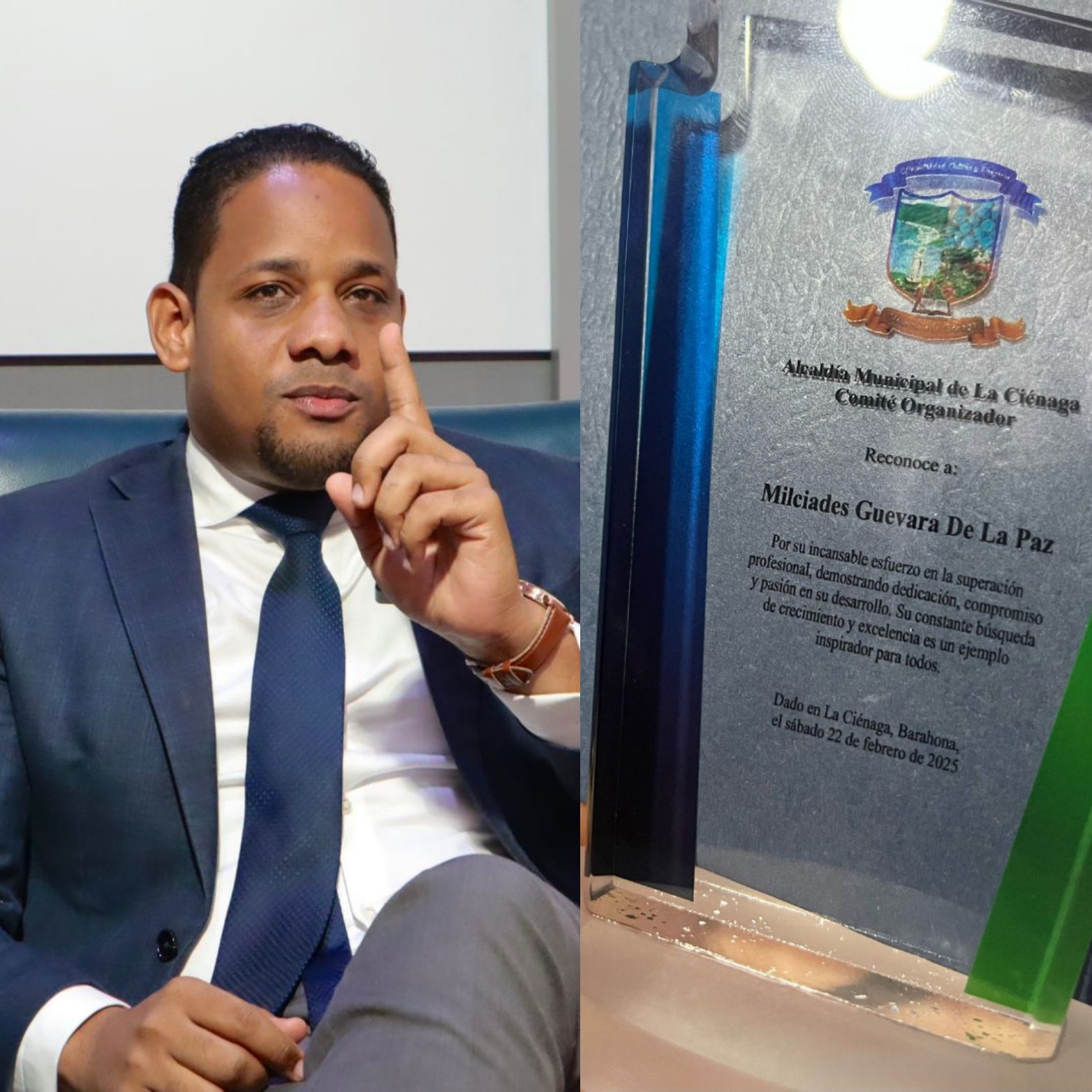 Milcíades Guevara De La Paz recibe reconocimiento por su destacada trayectoria profesional