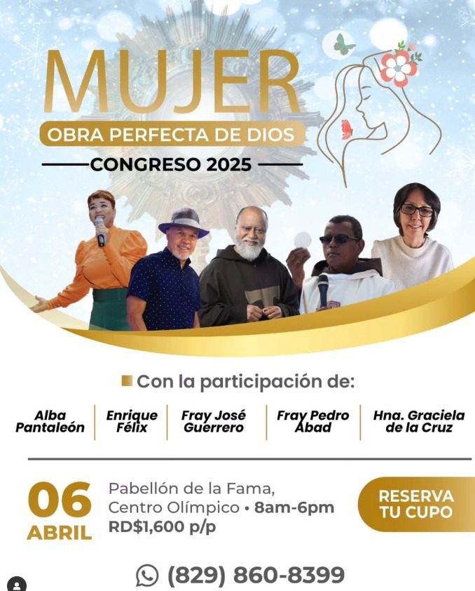 Mujer, Obra Perfecta de Dios: Un congreso transformador en Santo Domingo