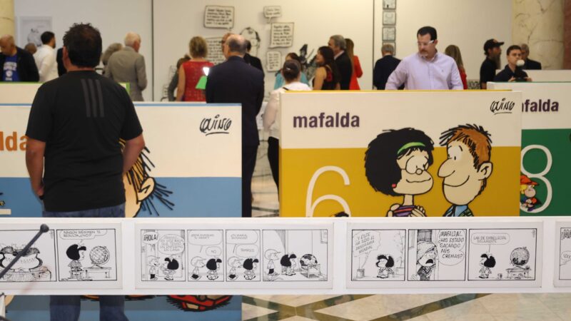 Exposición “El Mundo según Mafalda” es inaugurada en la Galería Nacional del Palacio de Bellas Artes