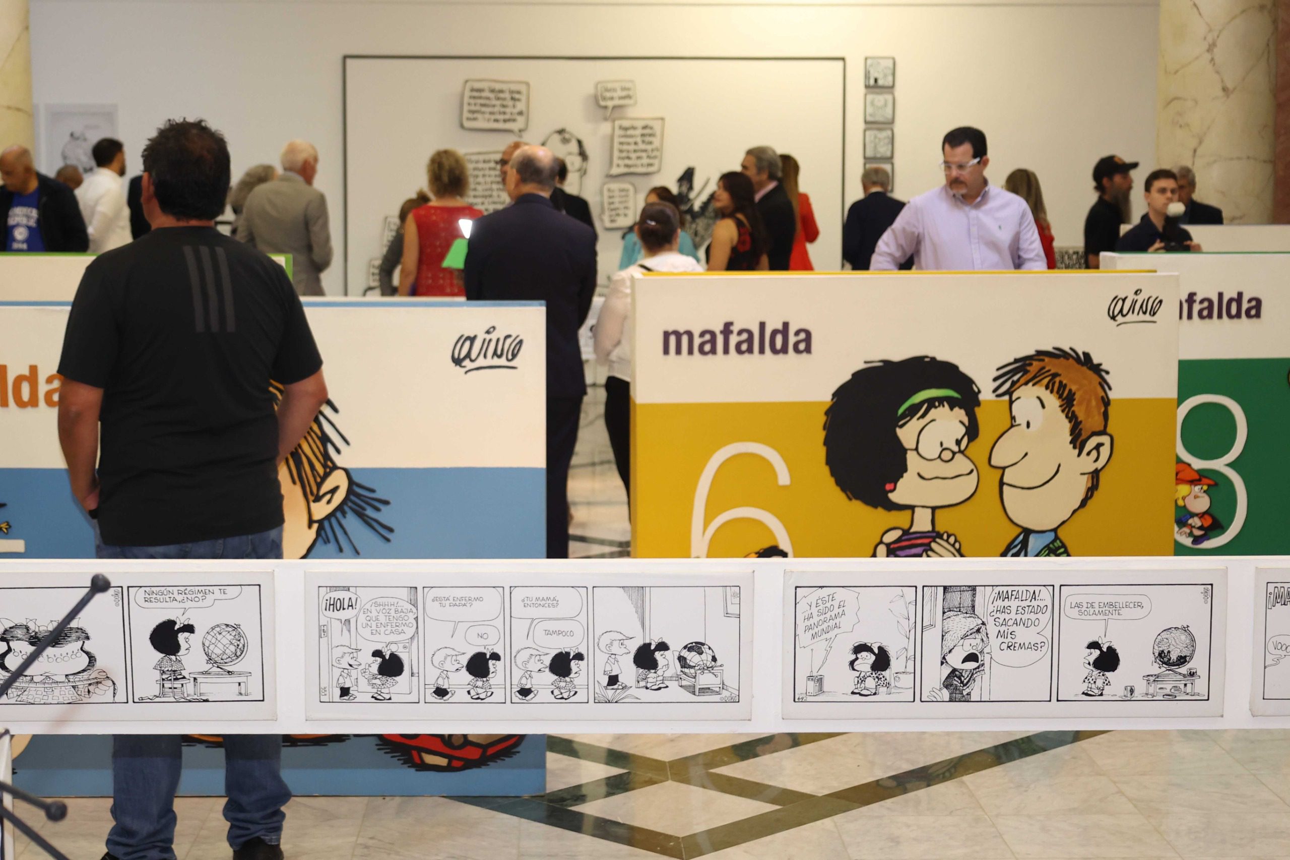 Exposición “El Mundo según Mafalda” es inaugurada en la Galería Nacional del Palacio de Bellas Artes