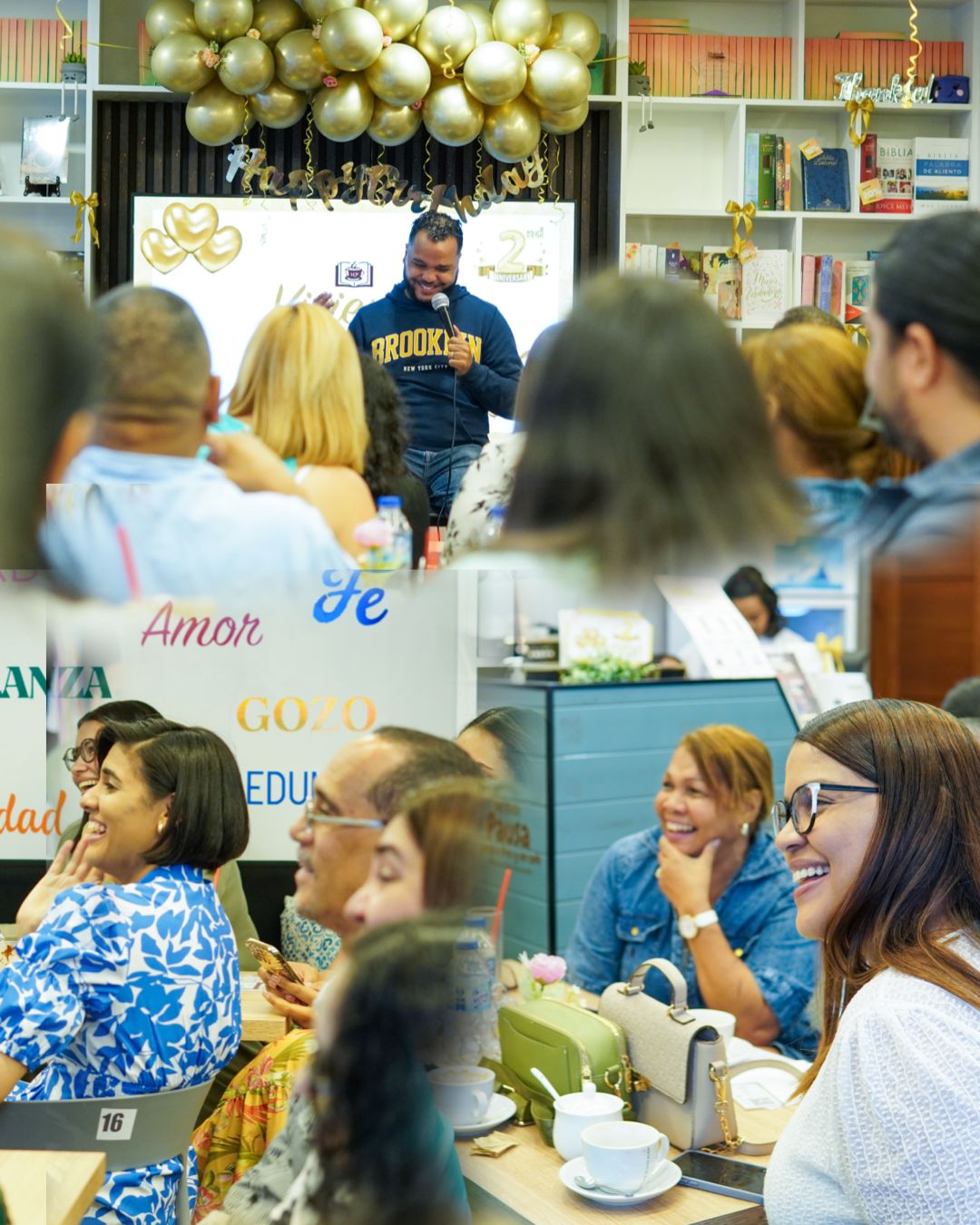 Librería Viviendo con Propósito celebra segundo aniversario con una noche de alegría y fe