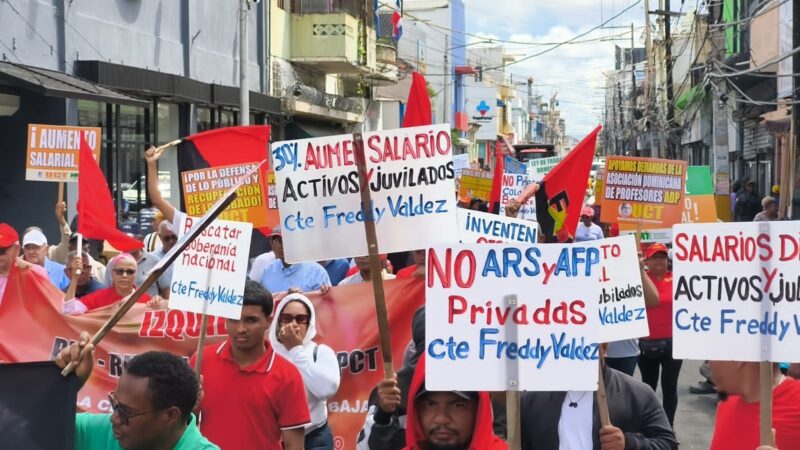 Conjunto de Sindicalistas conmemoraron el Día Internacional de los Trabajadores y Trabajadoras