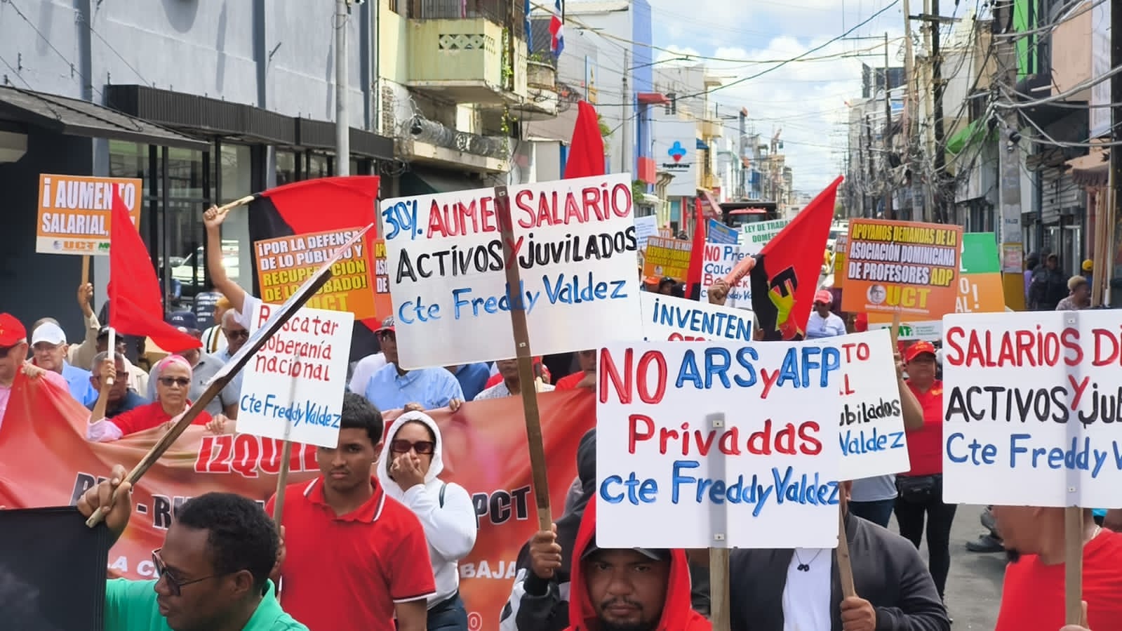 Conjunto de Sindicalistas conmemoraron el Día Internacional de los Trabajadores y Trabajadoras
