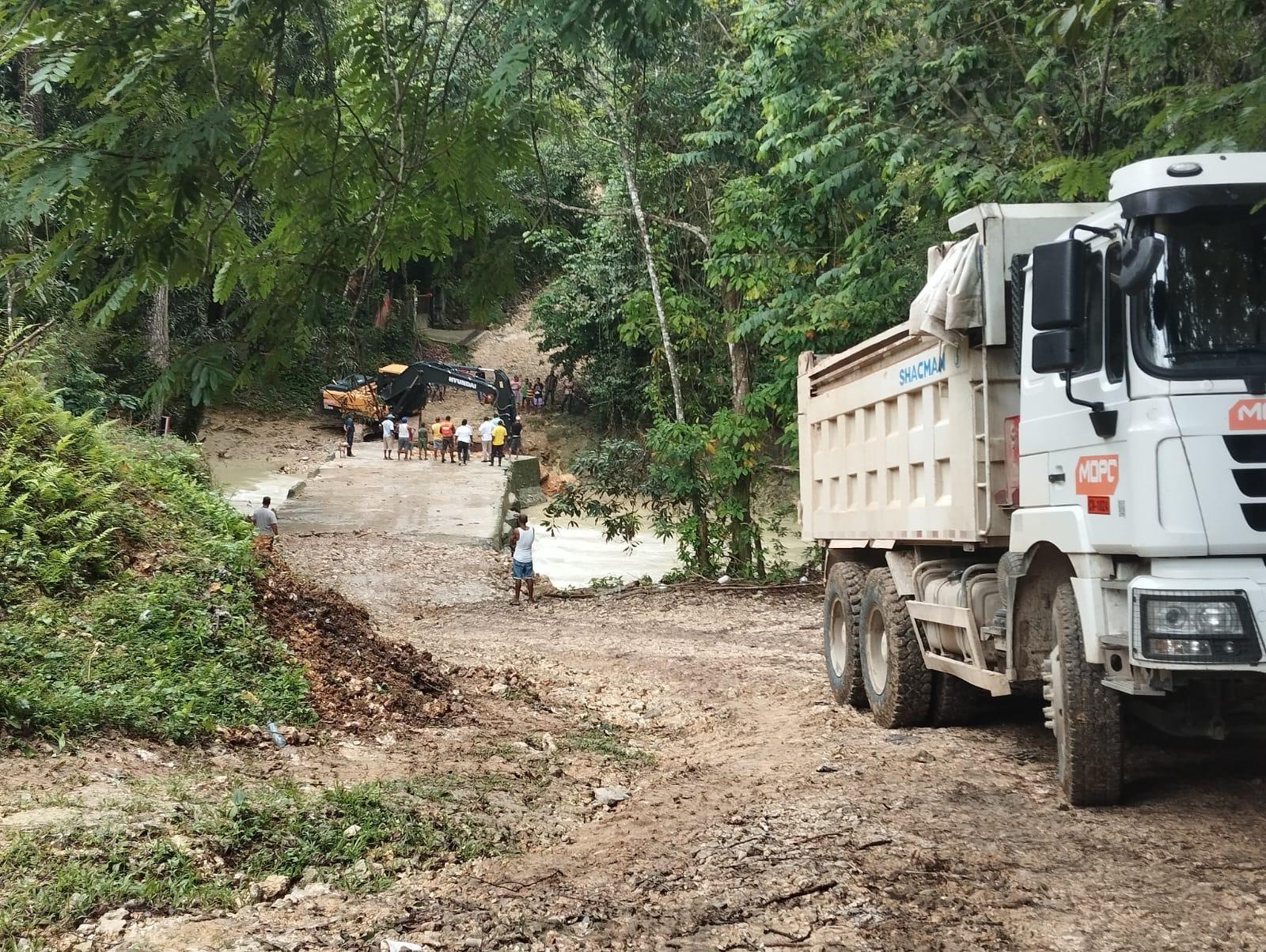 Ministerio de Obras Públicas despliega amplio operativo nacional para mitigar efectos de las lluvias