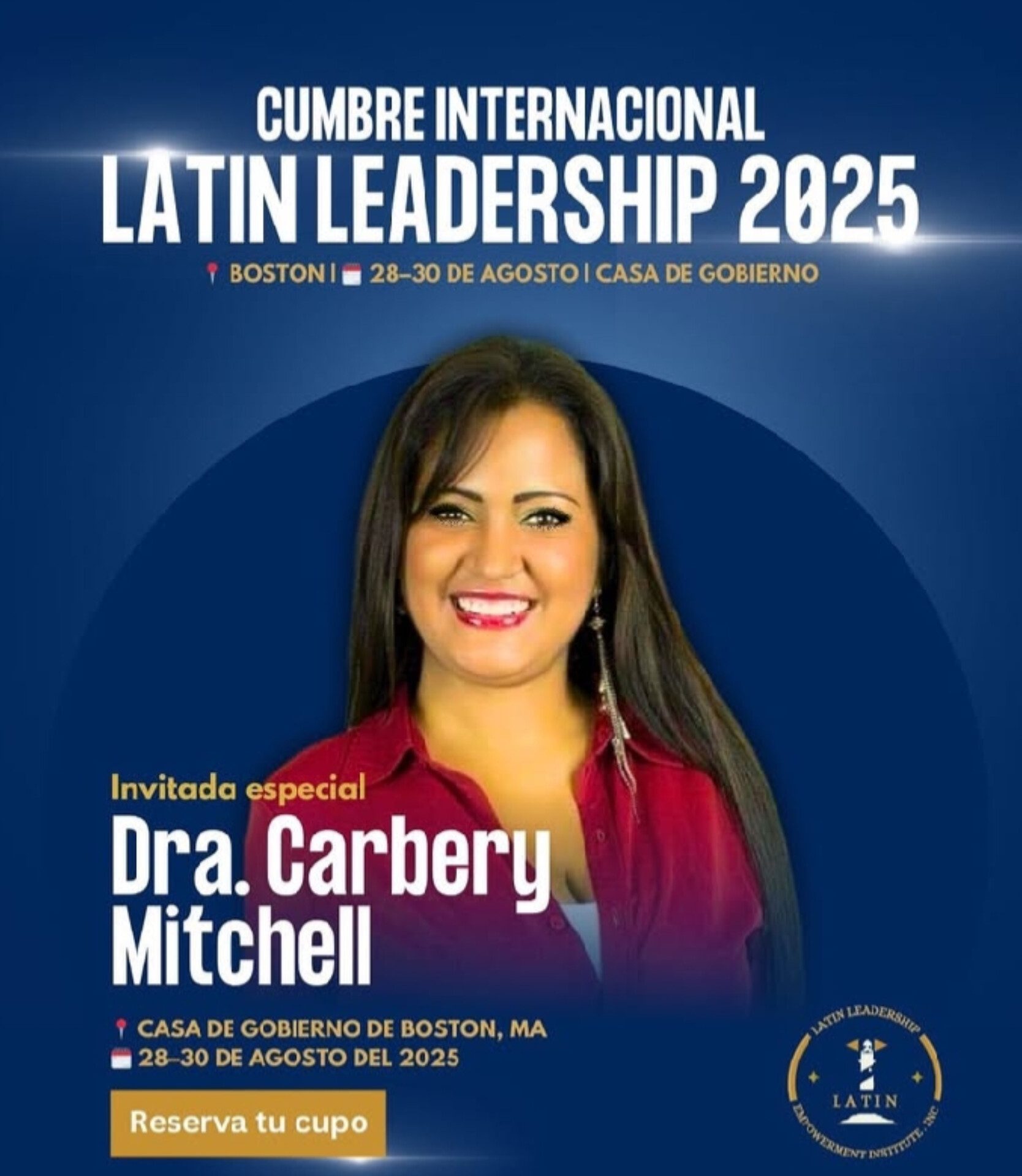 La Dra. Carbery Mitchell será reconocida en la Casa de Gobierno de Boston por su destacada trayectoria en favor de la mujer latina