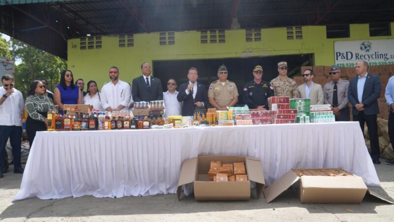 Gobierno incinera más de 11.2 millones de productos ilícitos decomisados en operativos a nivel nacional