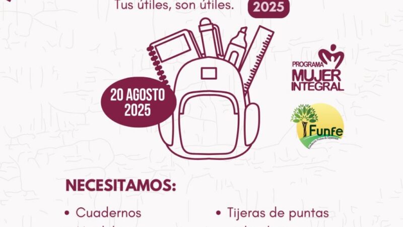 La Fundación Frutos de Esperanza realizará la jornada“Mochila Solidaria 2025”