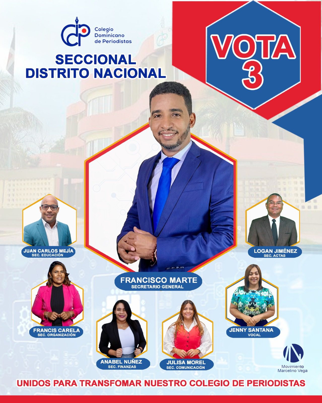 Francisco Marte expone propuestas para transformar el Colegio Dominicano de Periodistas*