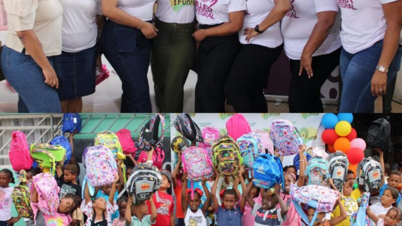 Fundación FUNFE y Programa Mujer Integral celebran con éxito la jornada “Mochila Solidaria 2025” en Boca Chica