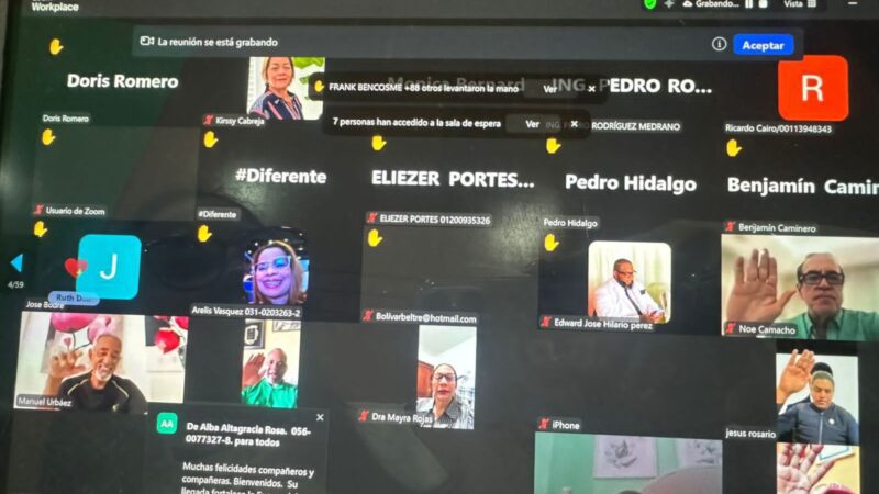 Leonel juramenta en asamblea virtual la nueva Dirección Central de la FP