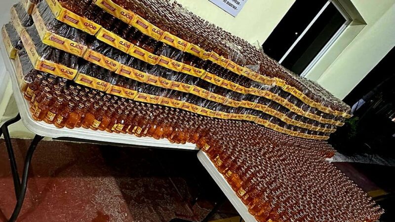 Ejército ocupa contrabando de 6,000 unidades de ron de en operativo en Elías Piña