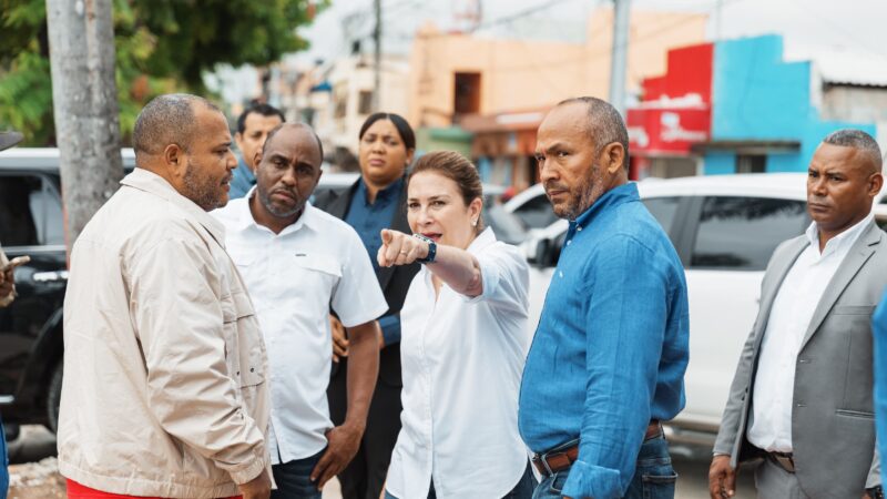 Carolina supervisa avances en los trabajos del bulevar de la Pedro Livio Cedeño