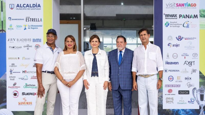 Vicepresidenta Raquel Peña encabeza primera parada del Grand Thomas Celebrity Classic en PGA Ocean’s 4, en su XIX aniversario