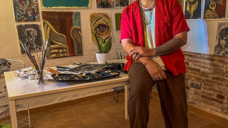Kashmir Jones cautivó al público barcelonés con su arte en vivo
