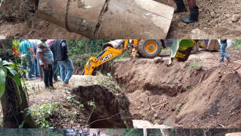 Colapso de carretera deja varias comunidades incomunicadas en Dajabón; Autoridades trabajan en la reparación de la vía