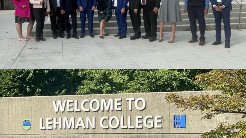 El Dr. Jorge Asjana David agradece la extraordinaria acogida durante la visita a Lehman College
