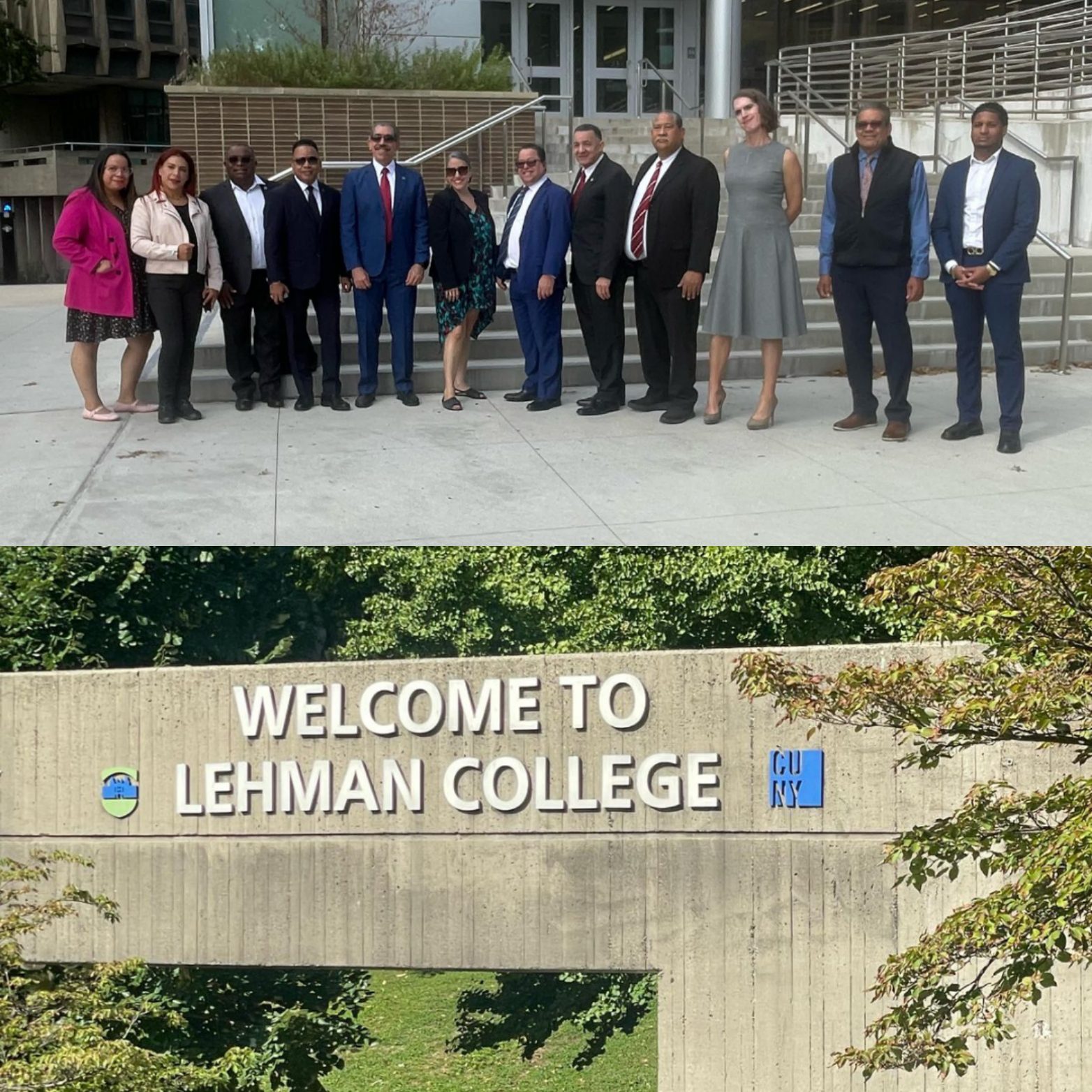 El Dr. Jorge Asjana David agradece la extraordinaria acogida durante la visita a Lehman College