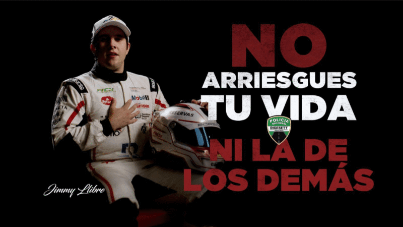 DIGESETT presenta segundo video que alerta sobre el exceso de velocidad junto al piloto profesional dominicano de automovilismo Jimmy Llibre