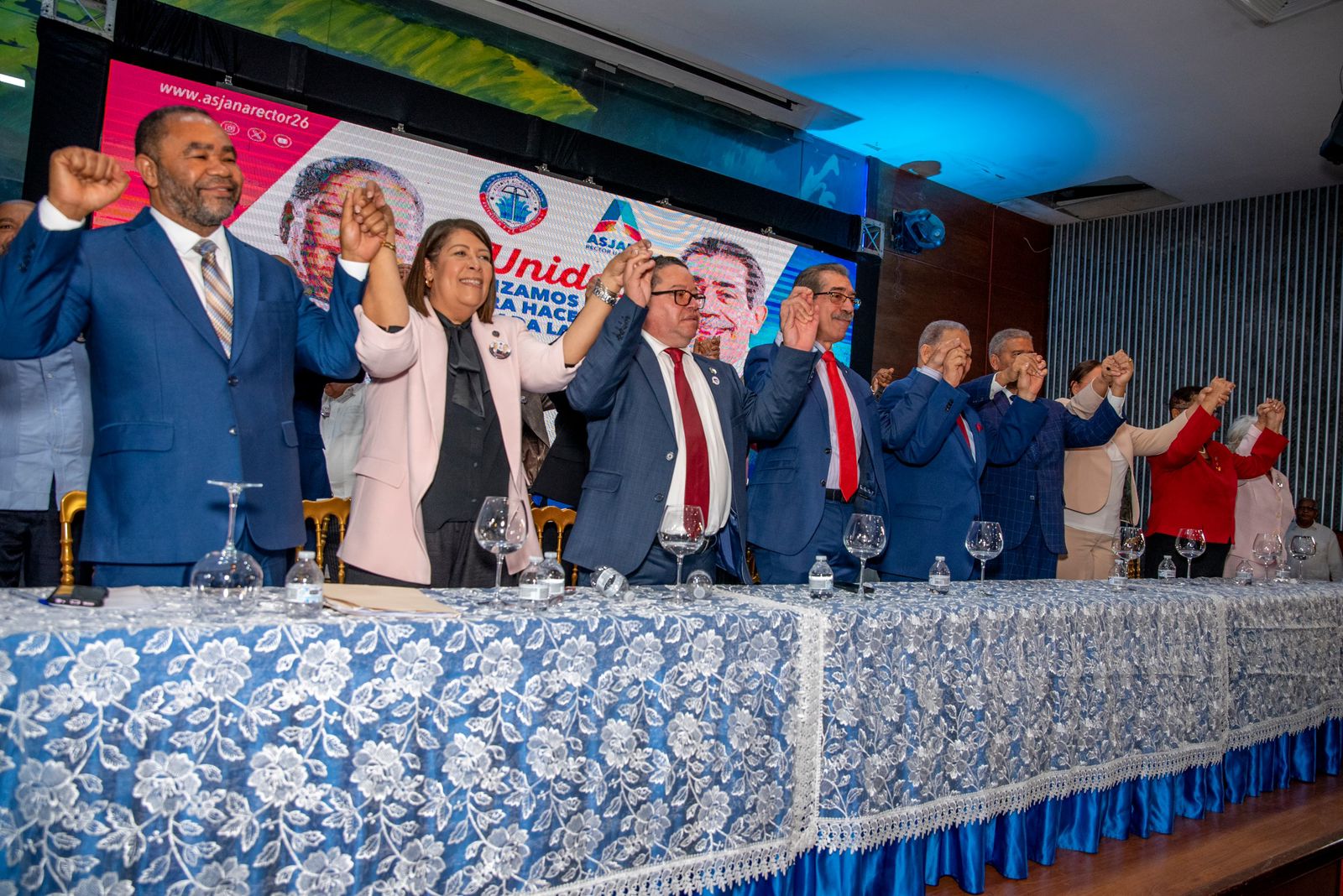 Doctor Julio Ravelo Astacio realiza acto de apoyo al doctor Jorge Asjana David a la rectoría de la UASD