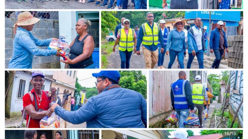 Gobierno lleva ayuda a familias afectadas por la tormenta Melissa en Monte Plata
