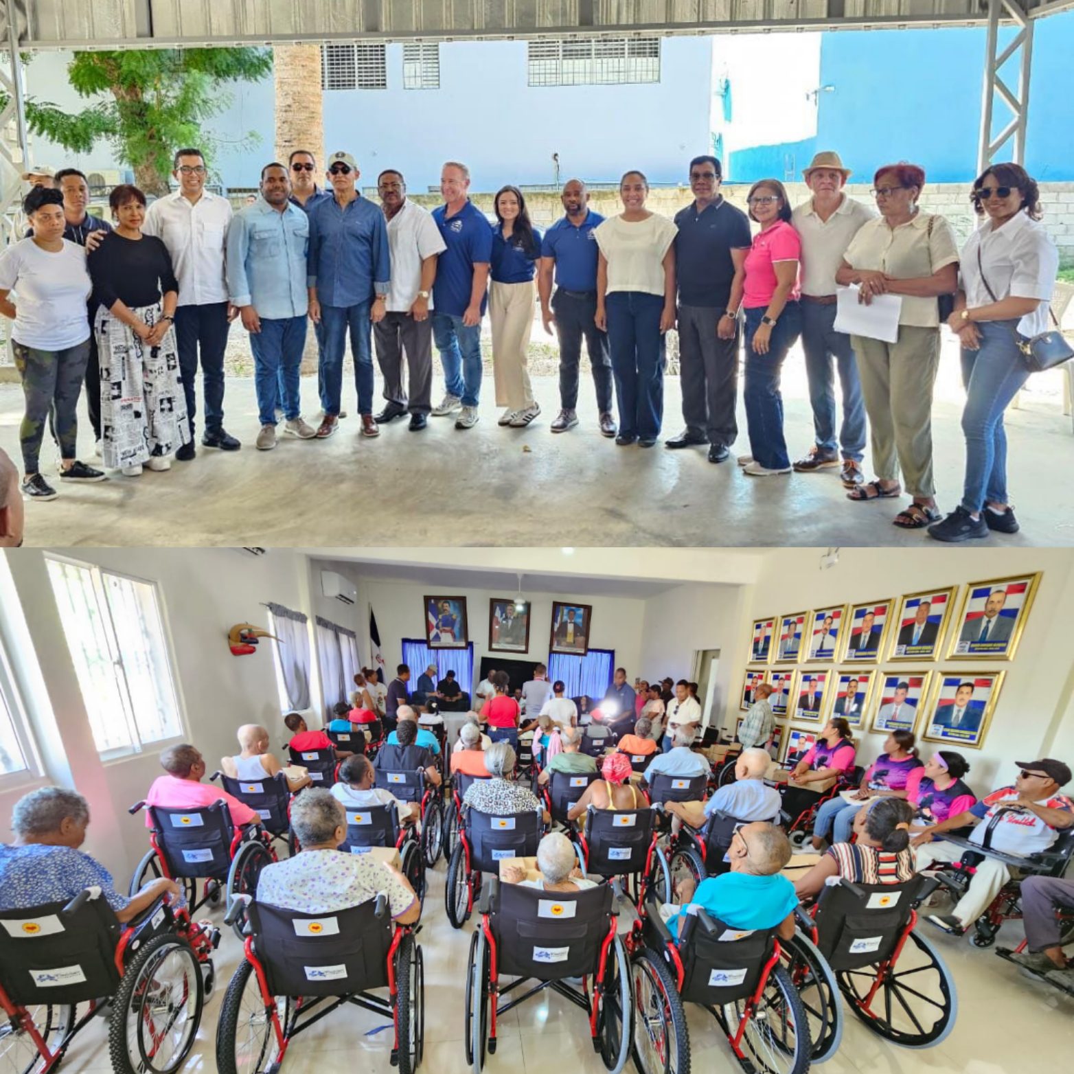 Las fundaciones WheelChair, Cruz Jiminián y Virgilio Féliz entregan sillas de rueda en comunidades del Sur