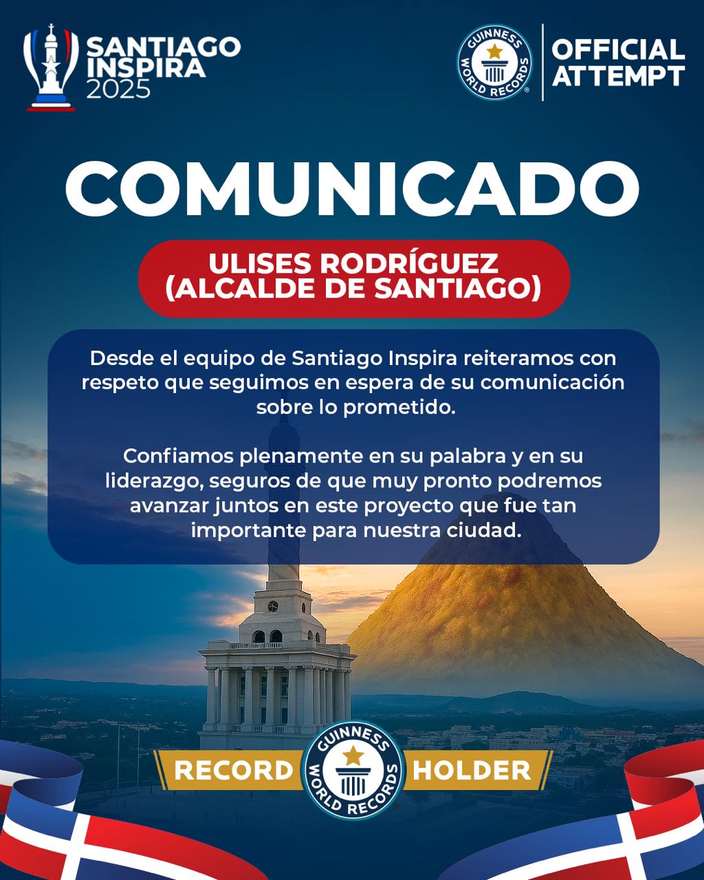 Santiago Inspira aún espera el apoyo prometido por el Ayuntamiento tras récord mundial del mofongo más grande del mundo