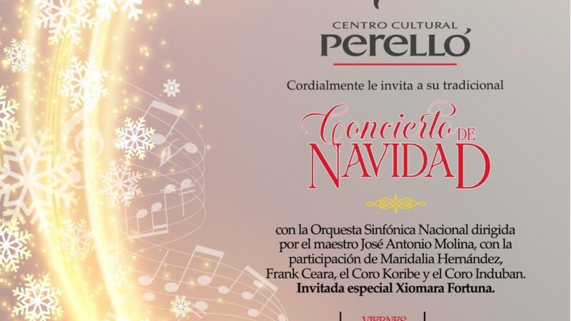 Anuncian Concierto de Gala Centro Cultural Perelló Navidad 2025