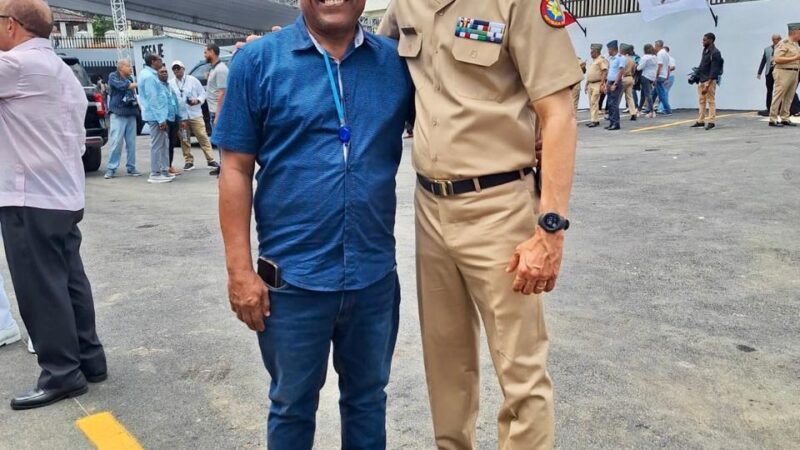 Féliz Rubio comparte encuentro con el Mayor General Jorge Iván Camino Pérez