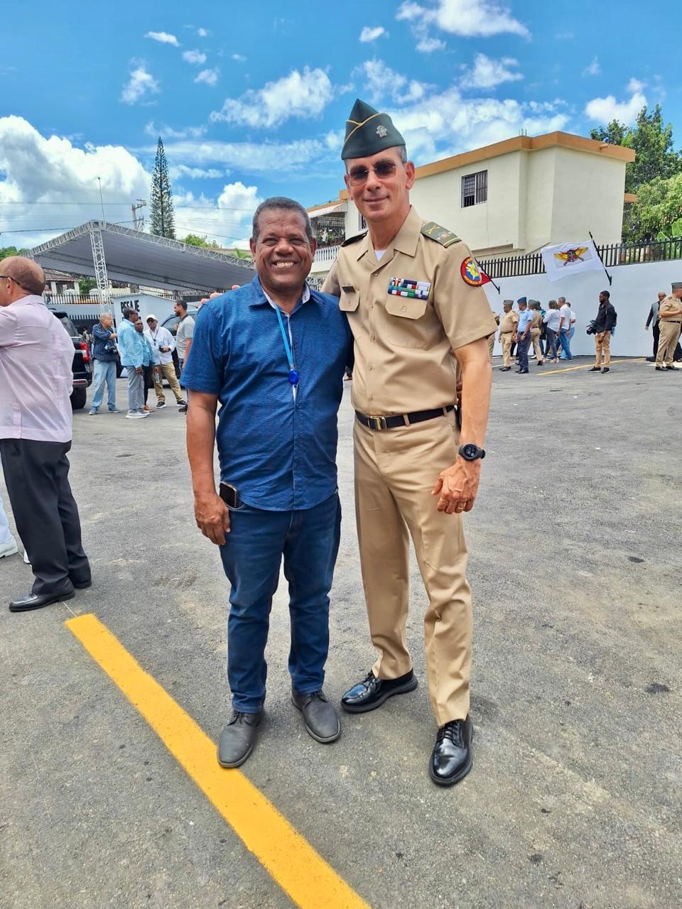 Féliz Rubio comparte encuentro con el Mayor General Jorge Iván Camino Pérez