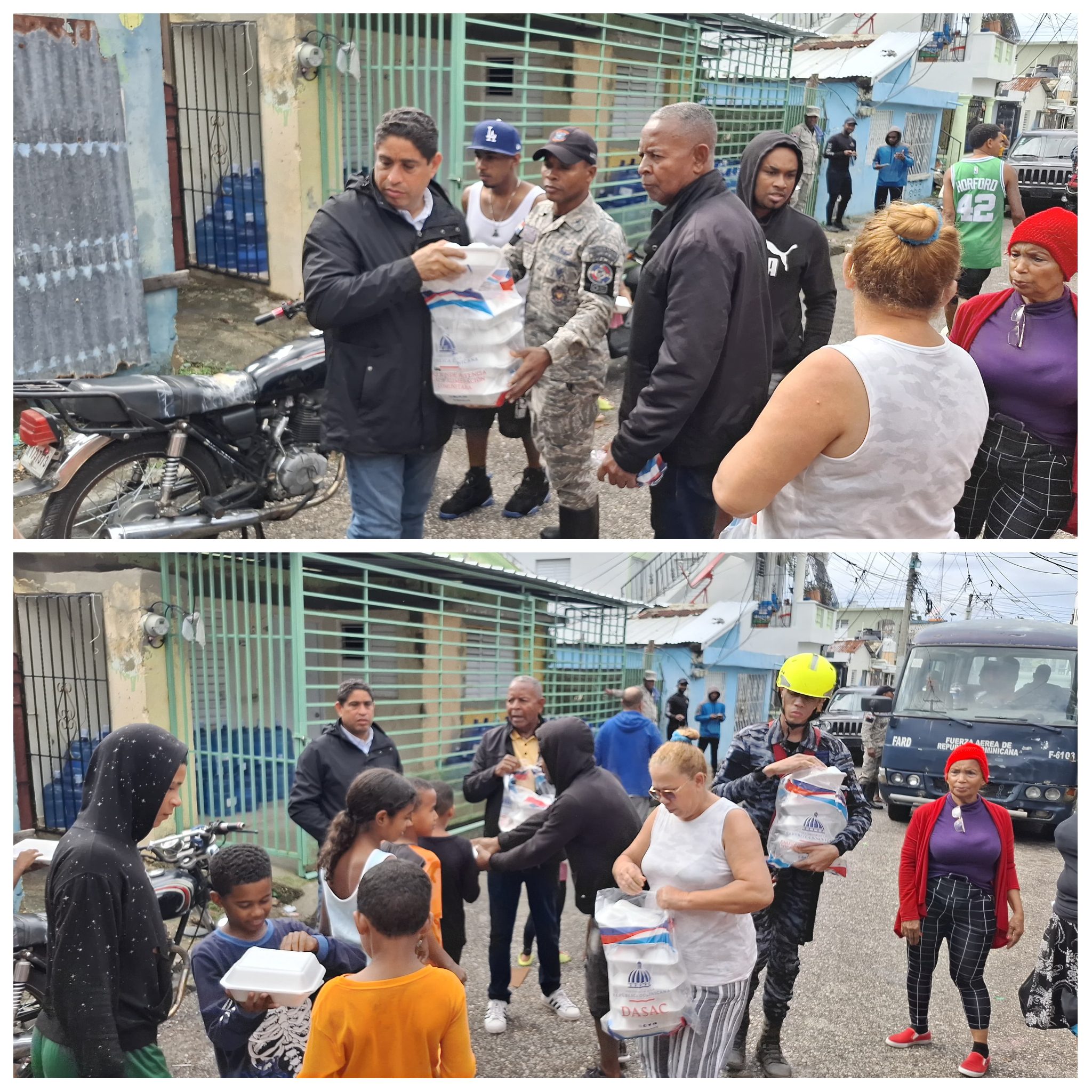 DASAC brindan de manera oportuna e inmediata asistencia a familias afectadas por las lluvias en Puerto Plata