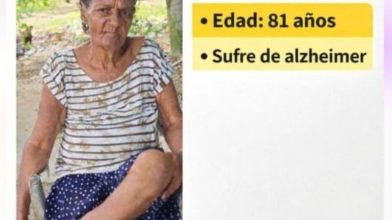 Desaparece mujer de 81 años con alzhéimer en Nagua