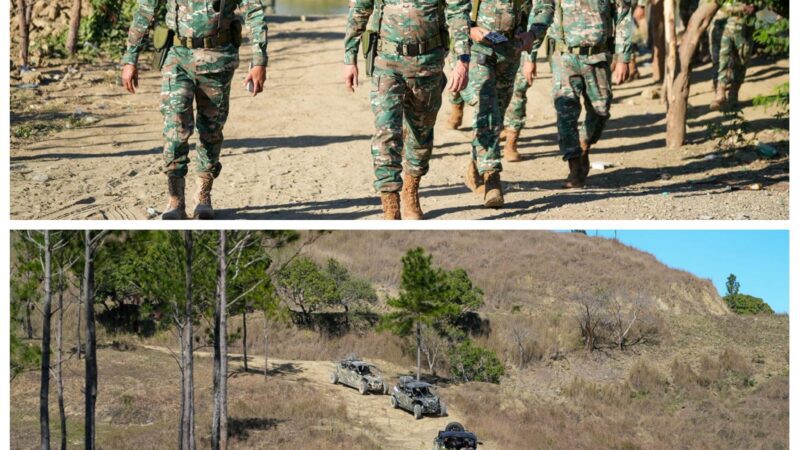 Comandante del Ejército recorre carretera internacional y unidades fronterizas en Elías Piña y Dajabón