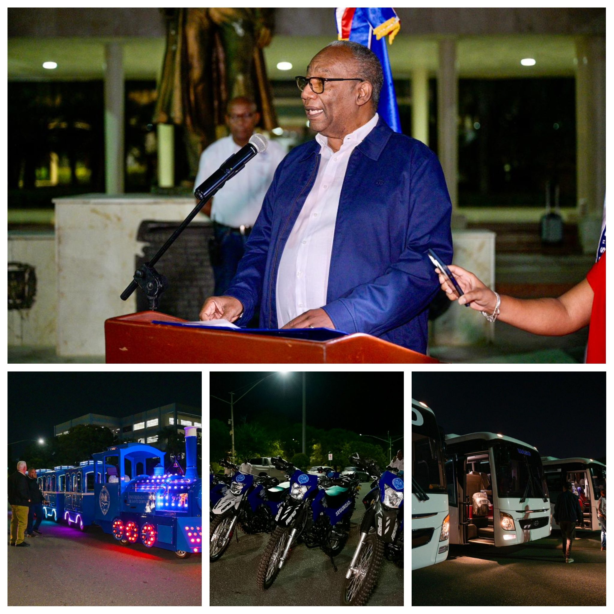 UASD refuerza su sistema de transporte y seguridad interna con nuevos vehículos